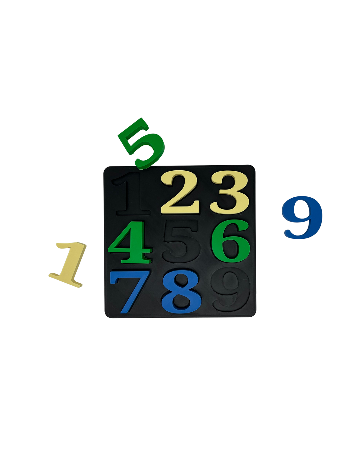 3D Printed Number Matching Puzzle (1–9) – Montessori-Inspired Learning Toy