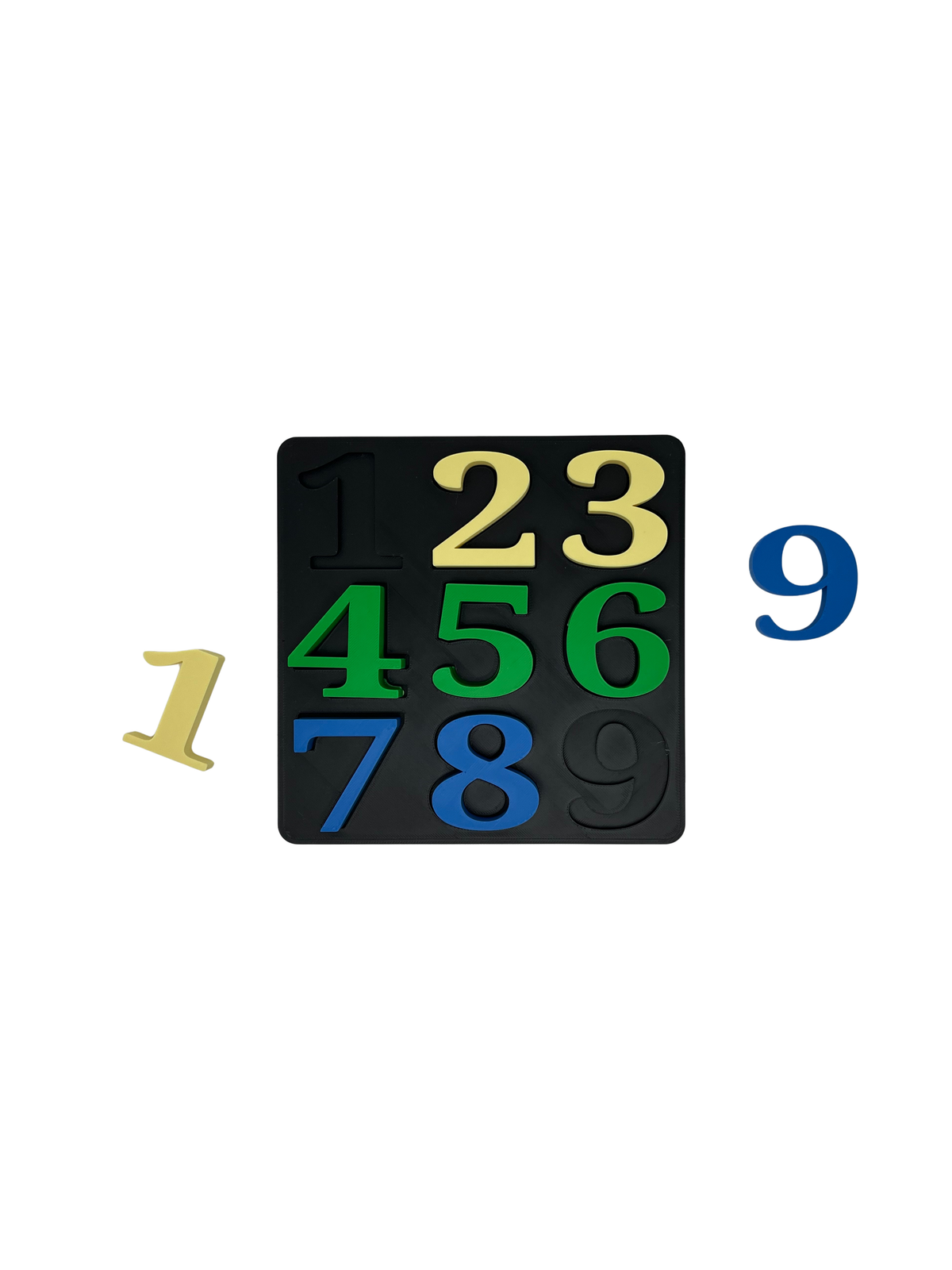 3D Printed Number Matching Puzzle (1–9) – Montessori-Inspired Learning Toy