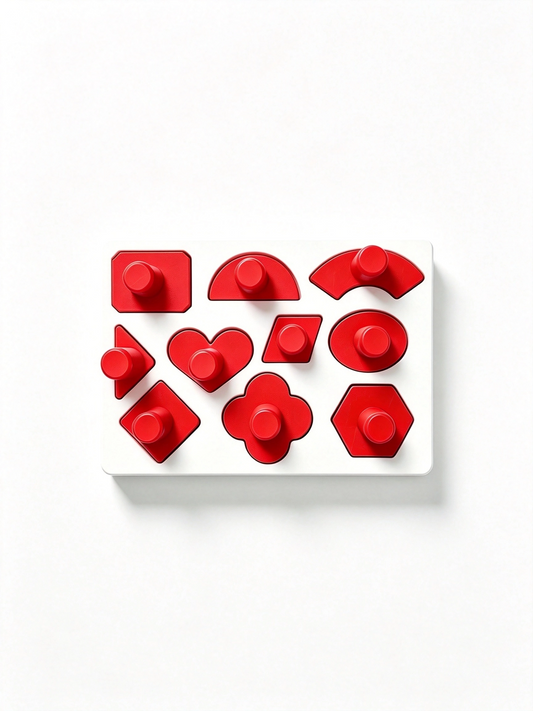 3D Printed Geometric Shape Matching Puzzle – Montessori-Inspired Learning Toy